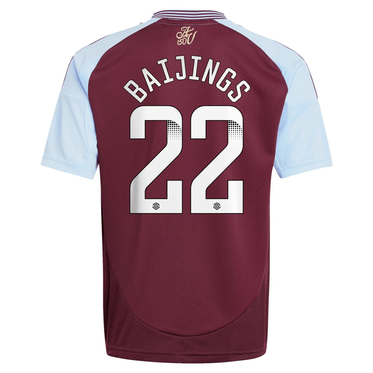 Aston Villa Shirts - aston villa wsl adidas home shirt 2024-25 – kids with baijings 22 printing Collection of Official Fan Gear