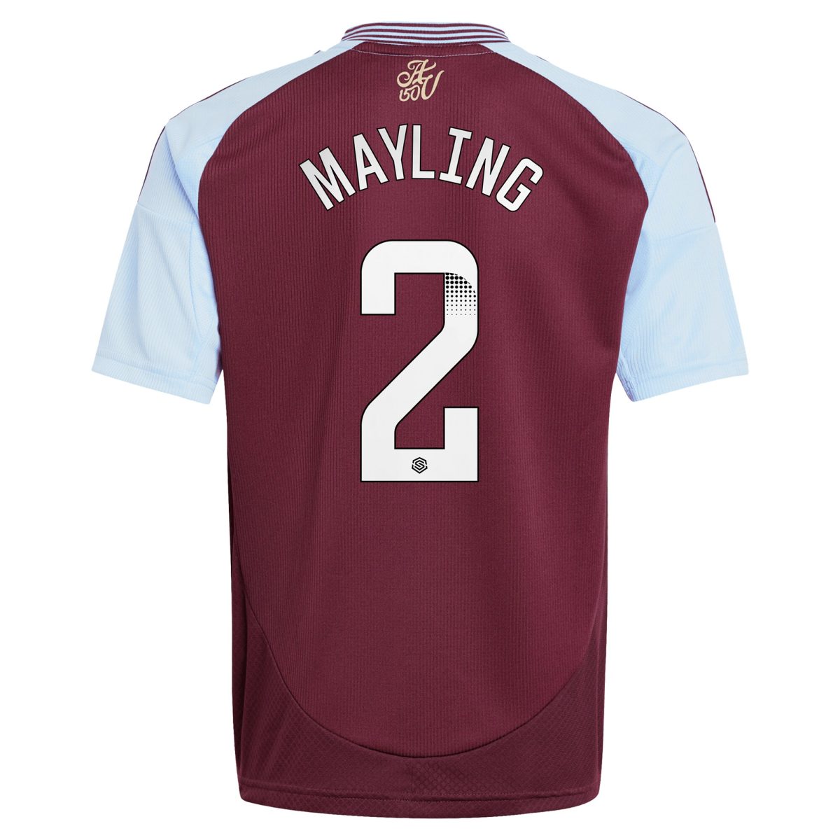 Aston Villa Shirts - aston villa wsl adidas home shirt 2024-25 – kids with mayling 2 printing Collection of Official Fan Gear