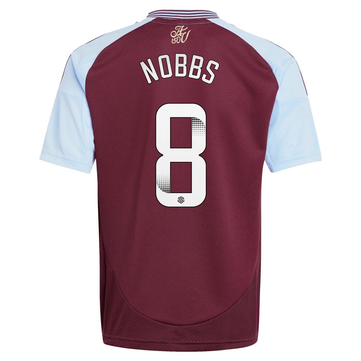 Aston Villa Shirts - aston villa wsl adidas home shirt 2024-25 – kids with nobbs 8 printing Collection of Official Fan Gear