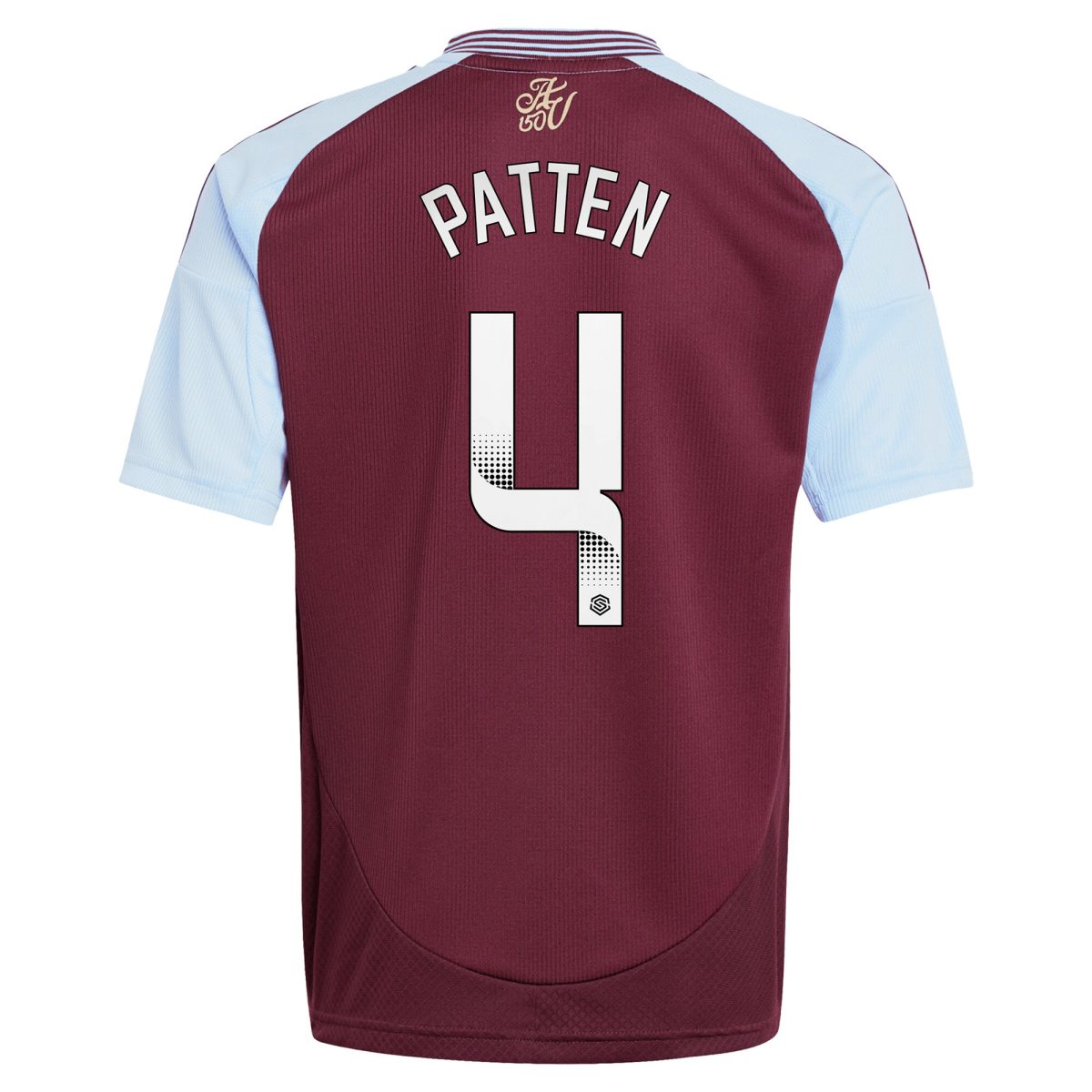 Aston Villa Shirts - aston villa wsl adidas home shirt 2024-25 – kids with patten 4 printing Collection of Official Fan Gear