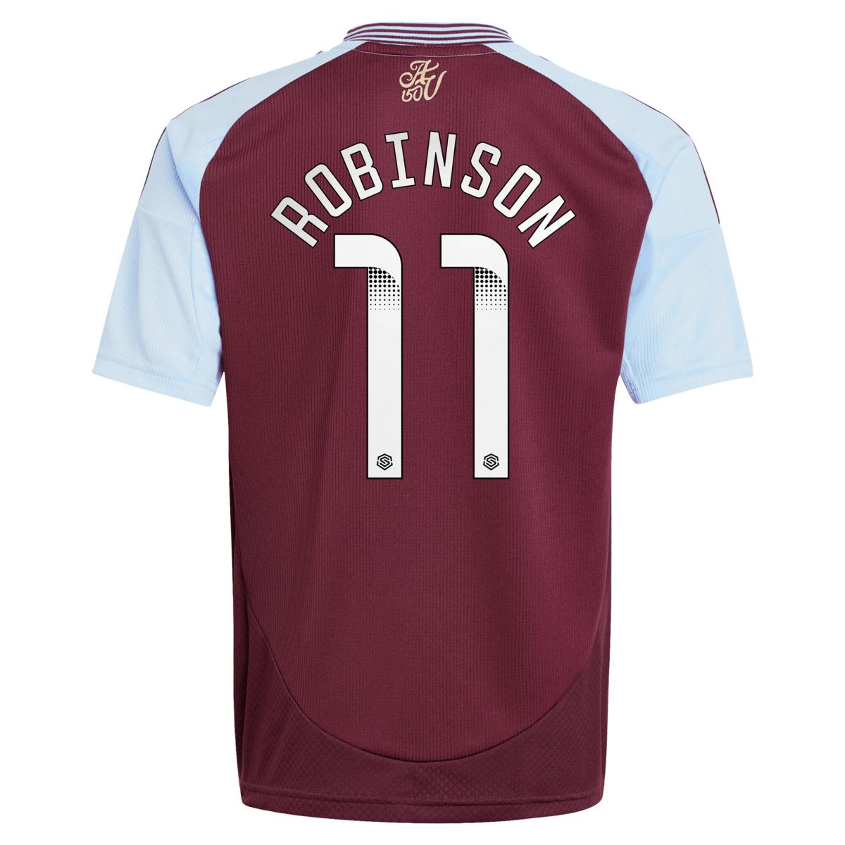 Aston Villa Shirts - aston villa wsl adidas home shirt 2024-25 – kids with robinson 11 printing Collection of Official Fan Gear