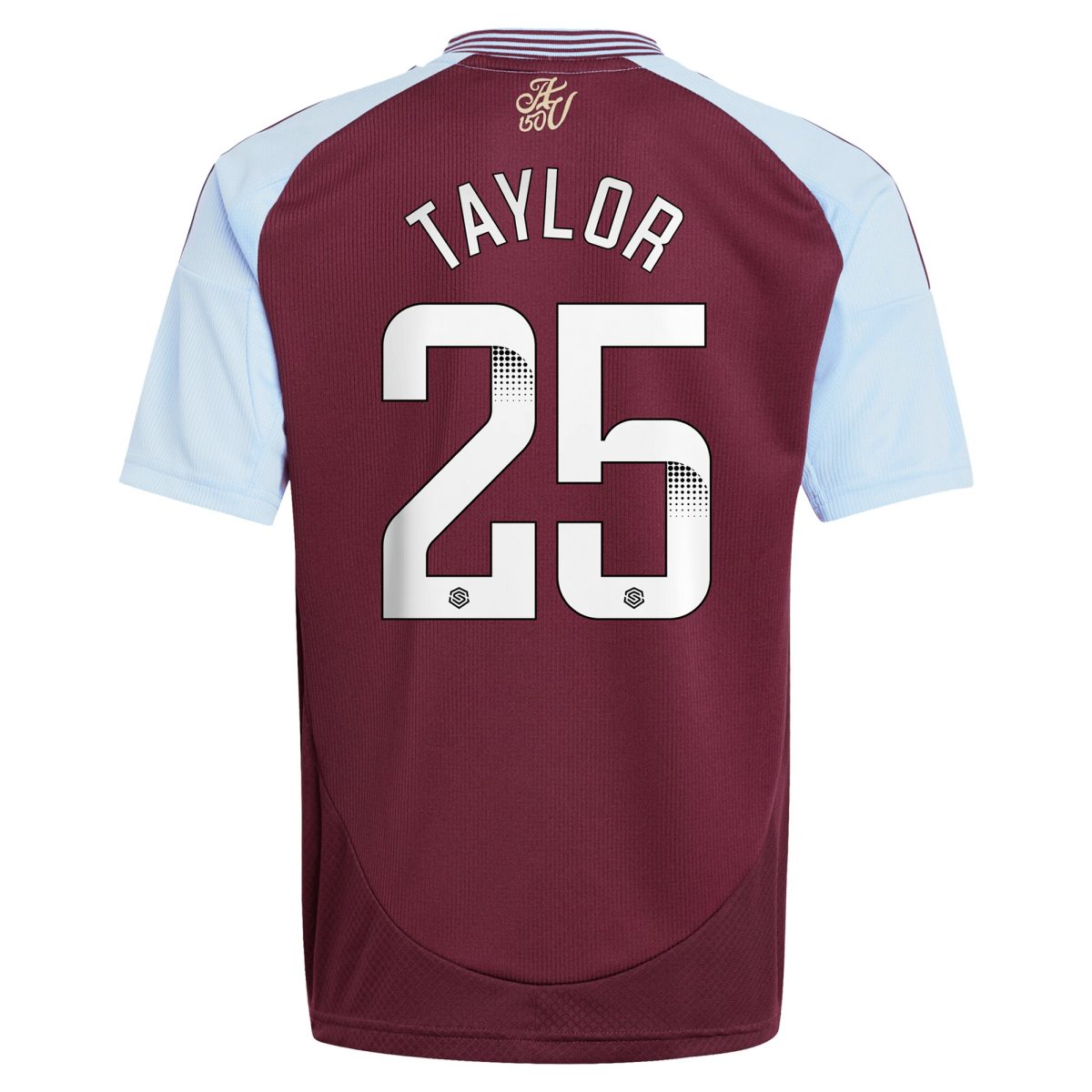Aston Villa Shirts - aston villa wsl adidas home shirt 2024-25 – kids with taylor 25 printing Collection of Official Fan Gear