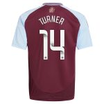 Aston Villa Shirts - aston villa wsl adidas home shirt 2024-25 – kids with turner 14 printing Collection of Official Fan Gear