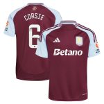 Aston Villa Shirts - aston villa wsl adidas home shirt 2024-25 with corsie 6 printing Collection of Official Fan Gear