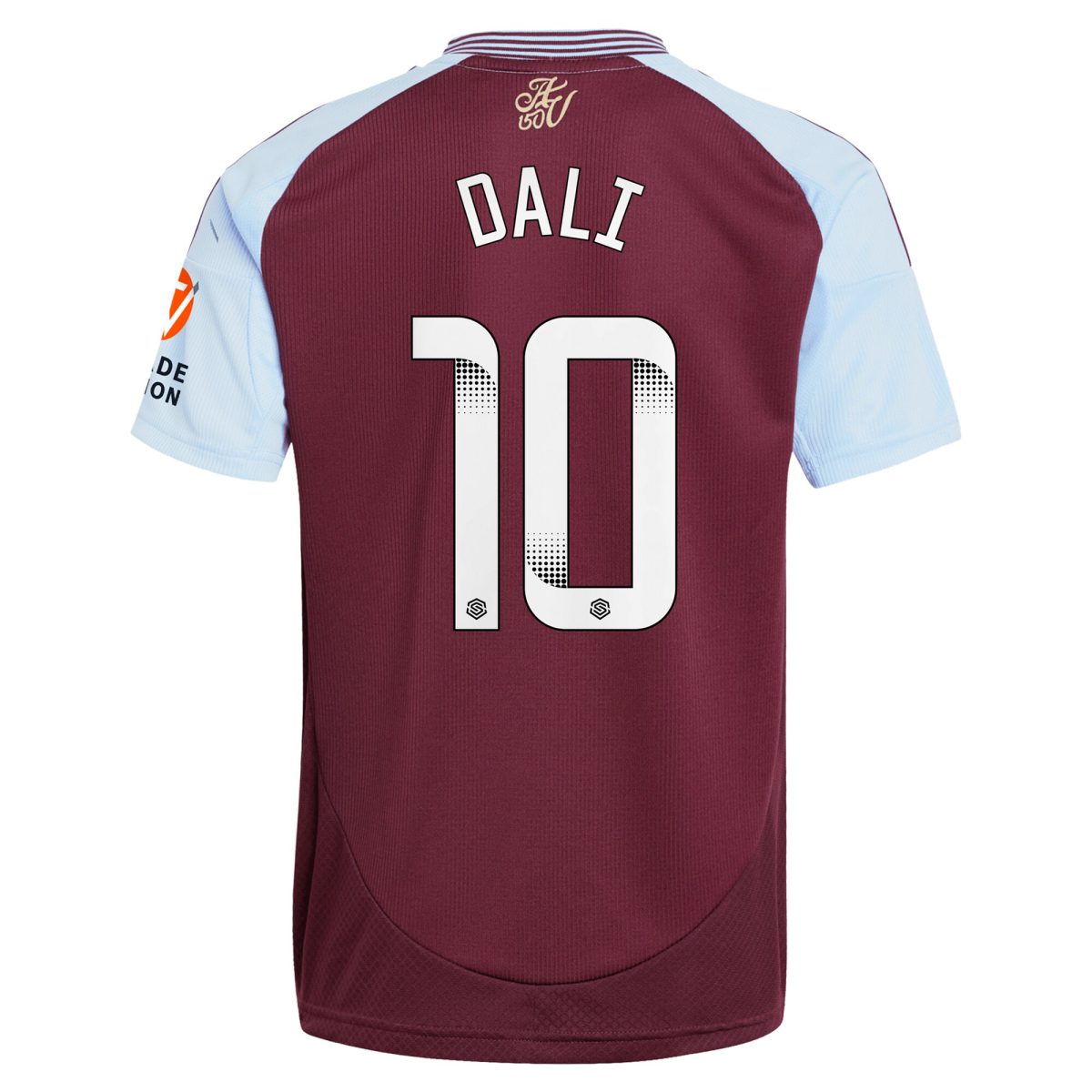 Aston Villa Shirts - aston villa wsl adidas home shirt 2024-25 with dali 10 printing Collection of Official Fan Gear