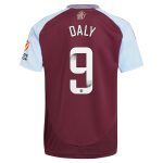 Aston Villa Shirts - aston villa wsl adidas home shirt 2024-25 with daly 9 printing Collection of Official Fan Gear
