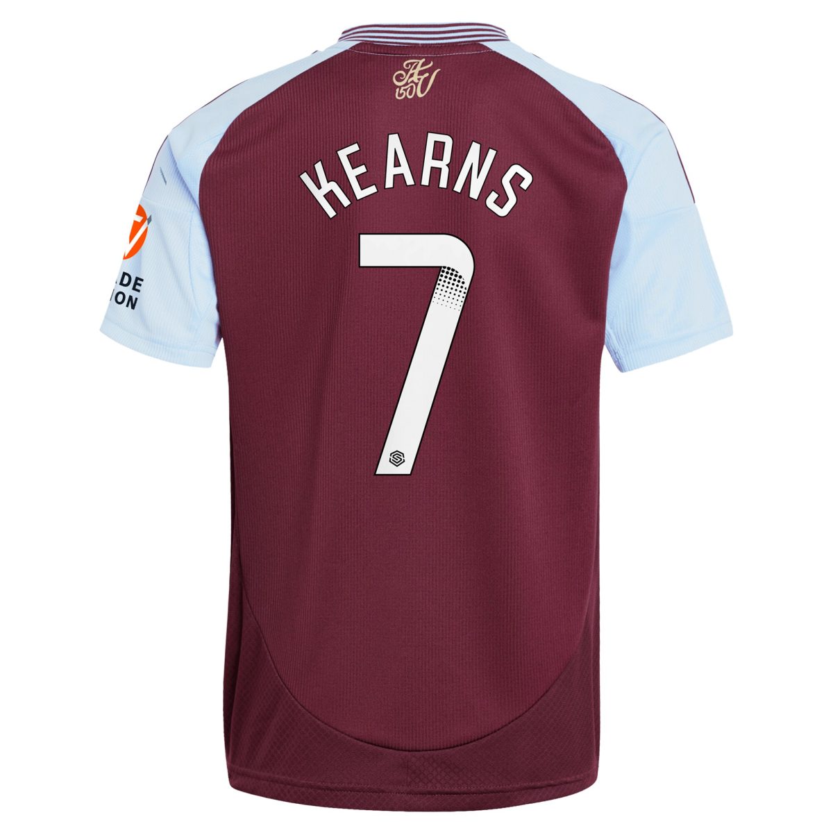 Aston Villa Shirts - aston villa wsl adidas home shirt 2024-25 with kearns 7 printing Collection of Official Fan Gear