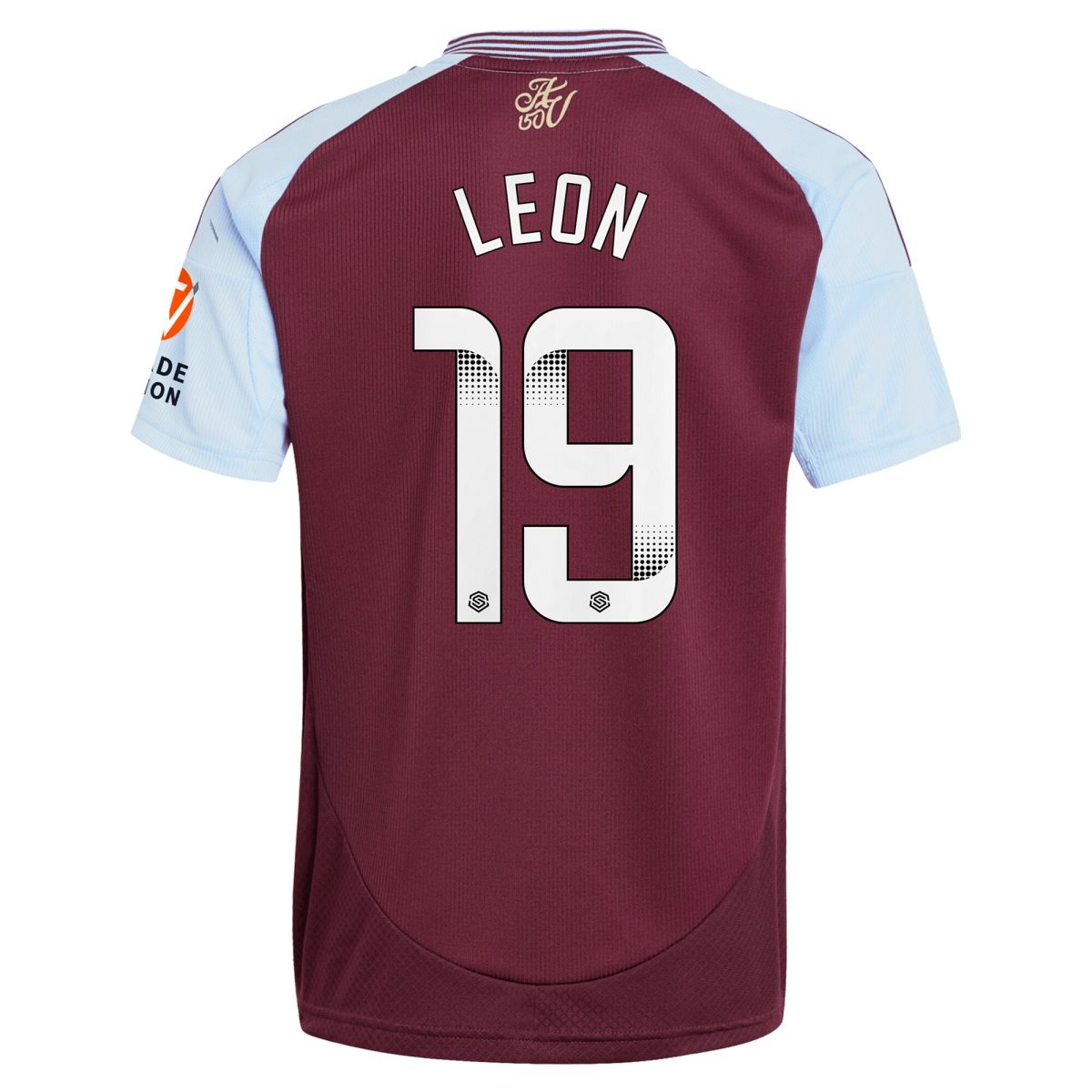 Aston Villa Shirts - aston villa wsl adidas home shirt 2024-25 with leon 19 printing Collection of Official Fan Gear