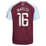 Aston Villa Shirts - aston villa wsl adidas home shirt 2024-25 with maritz 26 printing Collection of Official Fan Gear
