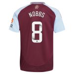 Aston Villa Shirts - aston villa wsl adidas home shirt 2024-25 with nobbs 8 printing Collection of Official Fan Gear