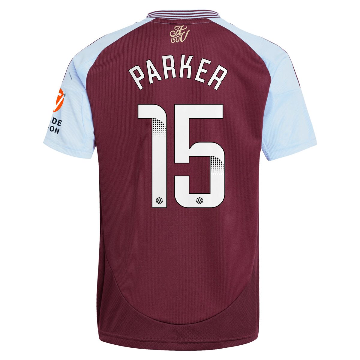 Aston Villa Shirts - aston villa wsl adidas home shirt 2024-25 with parker 15 printing Collection of Official Fan Gear