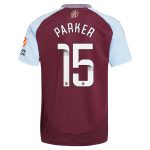 Aston Villa Shirts - aston villa wsl adidas home shirt 2024-25 with parker 15 printing Collection of Official Fan Gear