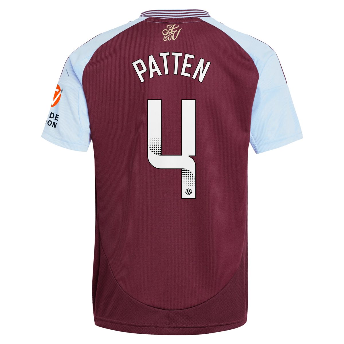 Aston Villa Shirts - aston villa wsl adidas home shirt 2024-25 with patten 4 printing Collection of Official Fan Gear