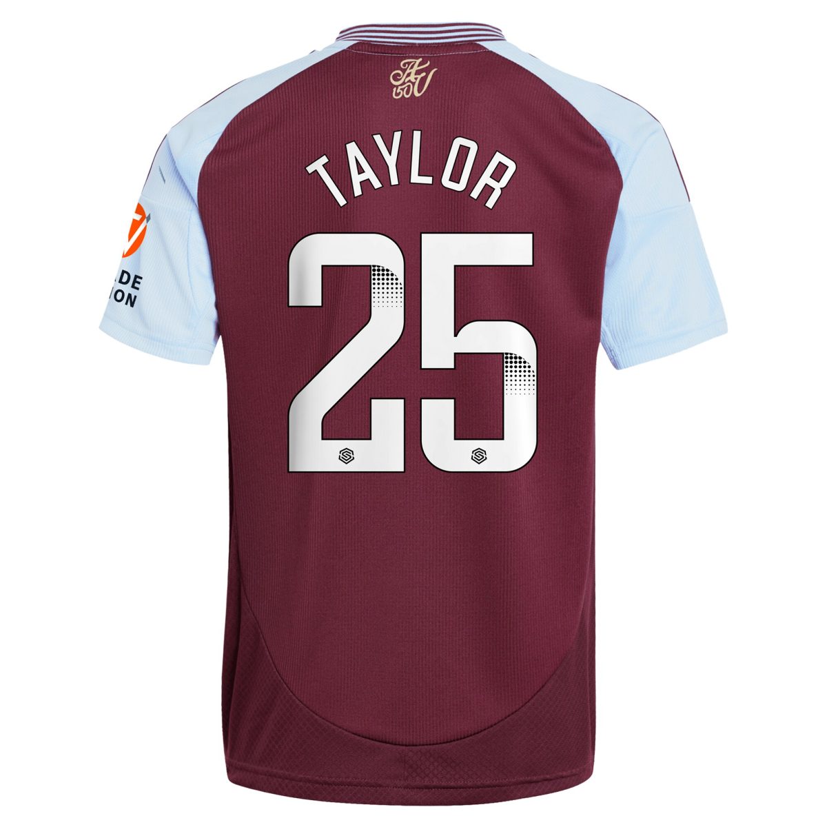 Aston Villa Shirts - aston villa wsl adidas home shirt 2024-25 with taylor 25 printing Collection of Official Fan Gear