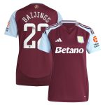 Aston Villa Shirts - aston villa wsl adidas home shirt 2024-25 – womens with baijings 22 printing Collection of Official Fan Gear