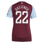 Aston Villa Shirts - aston villa wsl adidas home shirt 2024-25 – womens with baijings 22 printing Collection of Official Fan Gear