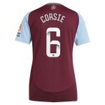 Aston Villa Shirts - aston villa wsl adidas home shirt 2024-25 – womens with corsie 6 printing Collection of Official Fan Gear