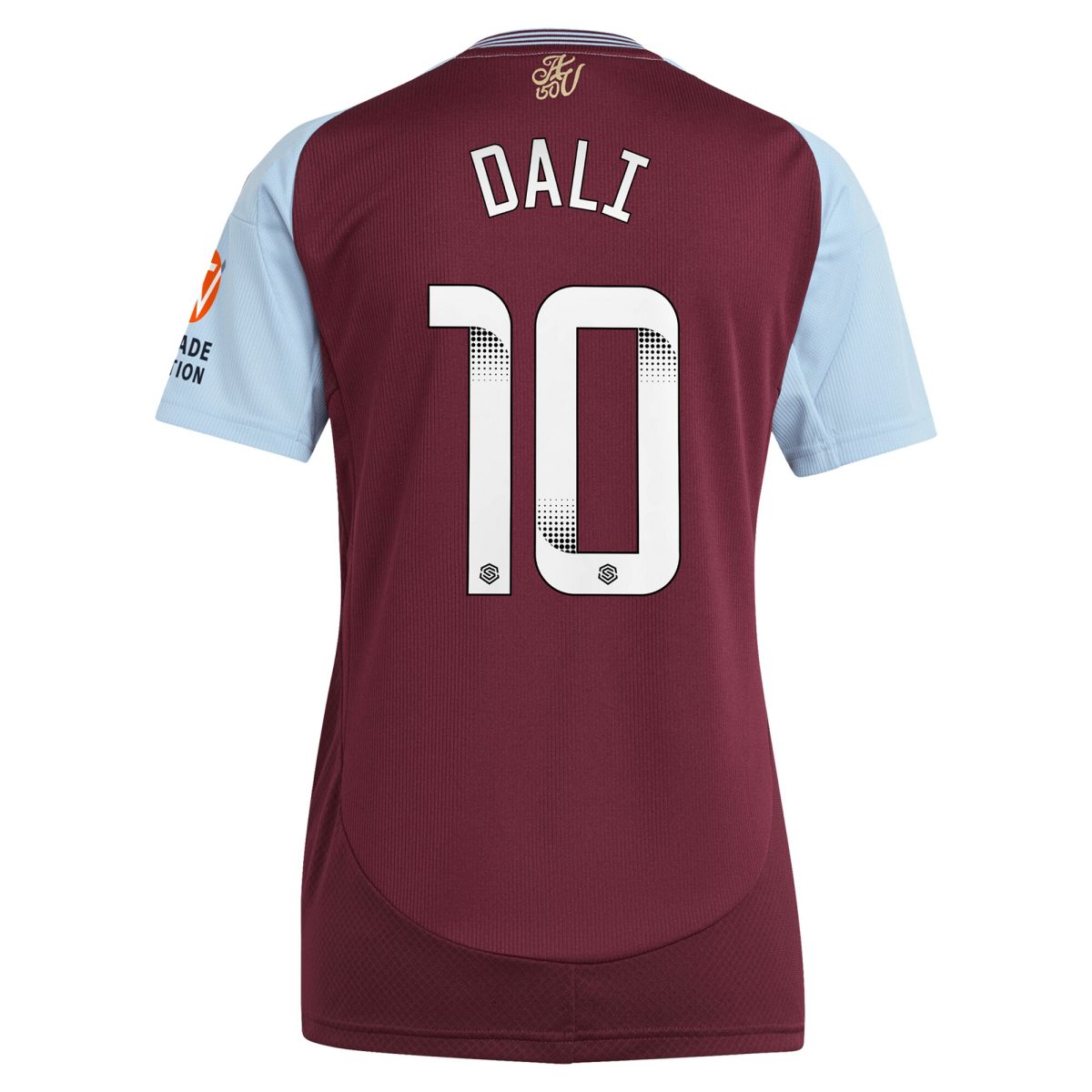Aston Villa Shirts - aston villa wsl adidas home shirt 2024-25 – womens with dali 10 printing Collection of Official Fan Gear