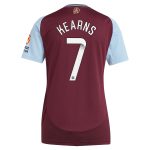 Aston Villa Shirts - aston villa wsl adidas home shirt 2024-25 – womens with kearns 7 printing Collection of Official Fan Gear