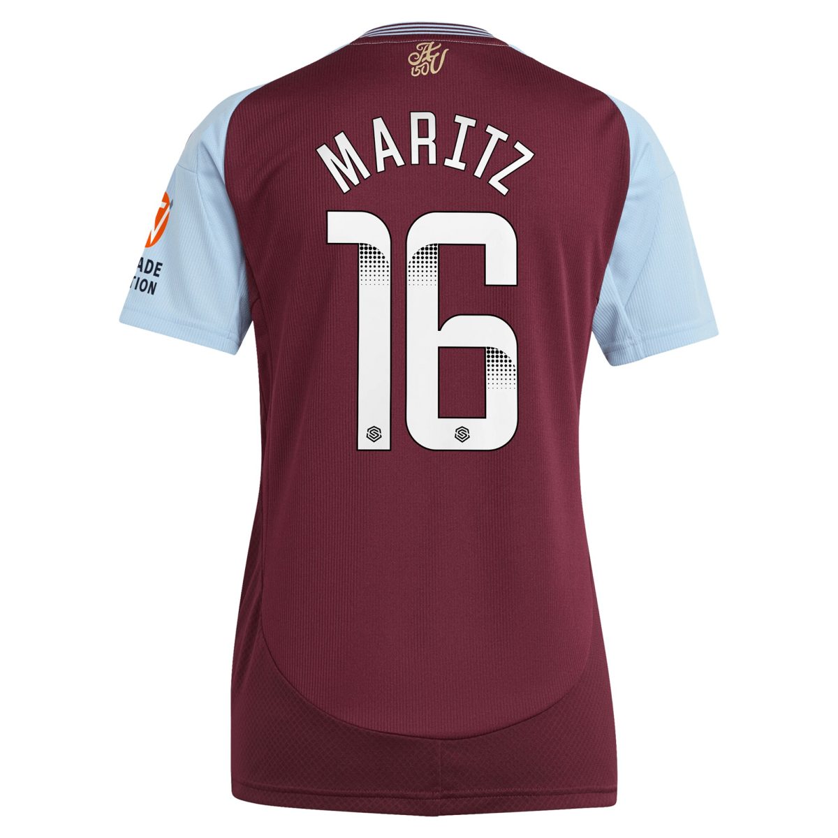 Aston Villa Shirts - aston villa wsl adidas home shirt 2024-25 – womens with maritz 26 printing Collection of Official Fan Gear