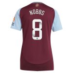 Aston Villa Shirts - aston villa wsl adidas home shirt 2024-25 – womens with nobbs 8 printing Collection of Official Fan Gear