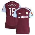 Aston Villa Shirts - aston villa wsl adidas home shirt 2024-25 – womens with parker 15 printing Collection of Official Fan Gear