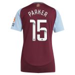 Aston Villa Shirts - aston villa wsl adidas home shirt 2024-25 – womens with parker 15 printing Collection of Official Fan Gear