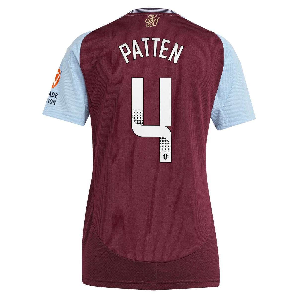 Aston Villa Shirts - aston villa wsl adidas home shirt 2024-25 – womens with patten 4 printing Collection of Official Fan Gear