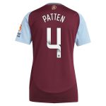 Aston Villa Shirts - aston villa wsl adidas home shirt 2024-25 – womens with patten 4 printing Collection of Official Fan Gear