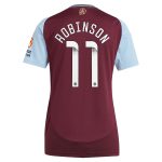 Aston Villa Shirts - aston villa wsl adidas home shirt 2024-25 – womens with robinson 11 printing Collection of Official Fan Gear