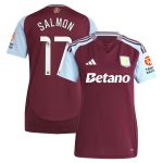 Aston Villa Shirts - aston villa wsl adidas home shirt 2024-25 – womens with salmon 17 printing Collection of Official Fan Gear