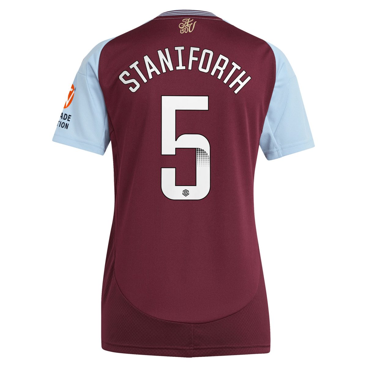 Aston Villa Shirts - aston villa wsl adidas home shirt 2024-25 – womens with staniforth 5 printing Collection of Official Fan Gear