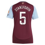 Aston Villa Shirts - aston villa wsl adidas home shirt 2024-25 – womens with staniforth 5 printing Collection of Official Fan Gear