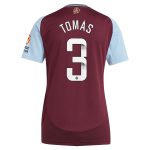 Aston Villa Shirts - aston villa wsl adidas home shirt 2024-25 – womens with tomás 3 printing Collection of Official Fan Gear