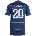 Aston Villa Shirts - aston villa wsl adidas third authentic shirt 2024-25 with hanson 20 printing Collection of Official Fan Gear