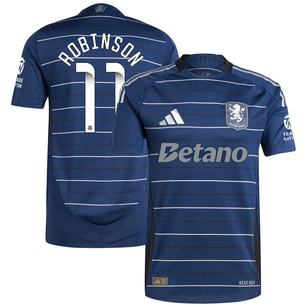 Aston Villa Shirts - aston villa wsl adidas third authentic shirt 2024-25 with robinson 11 printing Collection of Official Fan Gear