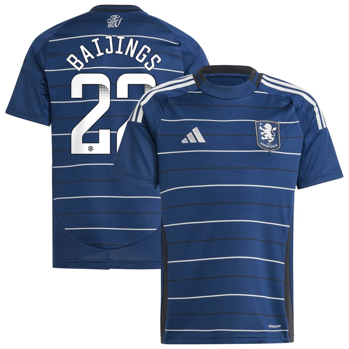 Aston Villa Shirts - aston villa wsl adidas third shirt 2024-25 – kids with baijings 22 printing Collection of Official Fan Gear