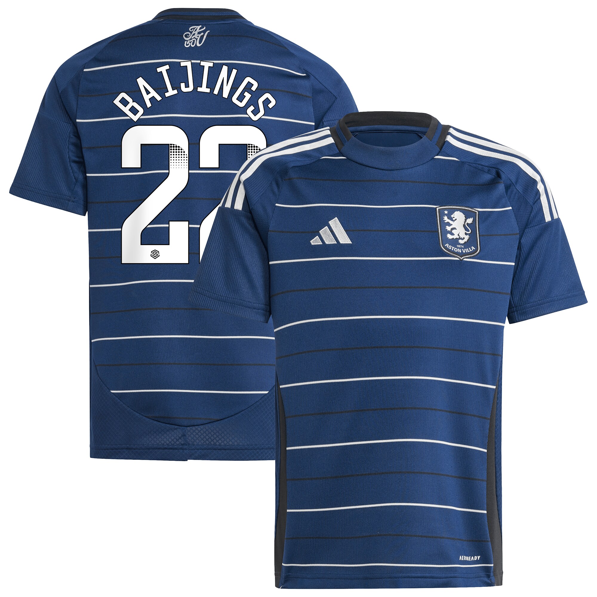 Aston Villa Shirts - aston villa wsl adidas third shirt 2024-25 – kids with baijings 22 printing Collection of Official Fan Gear