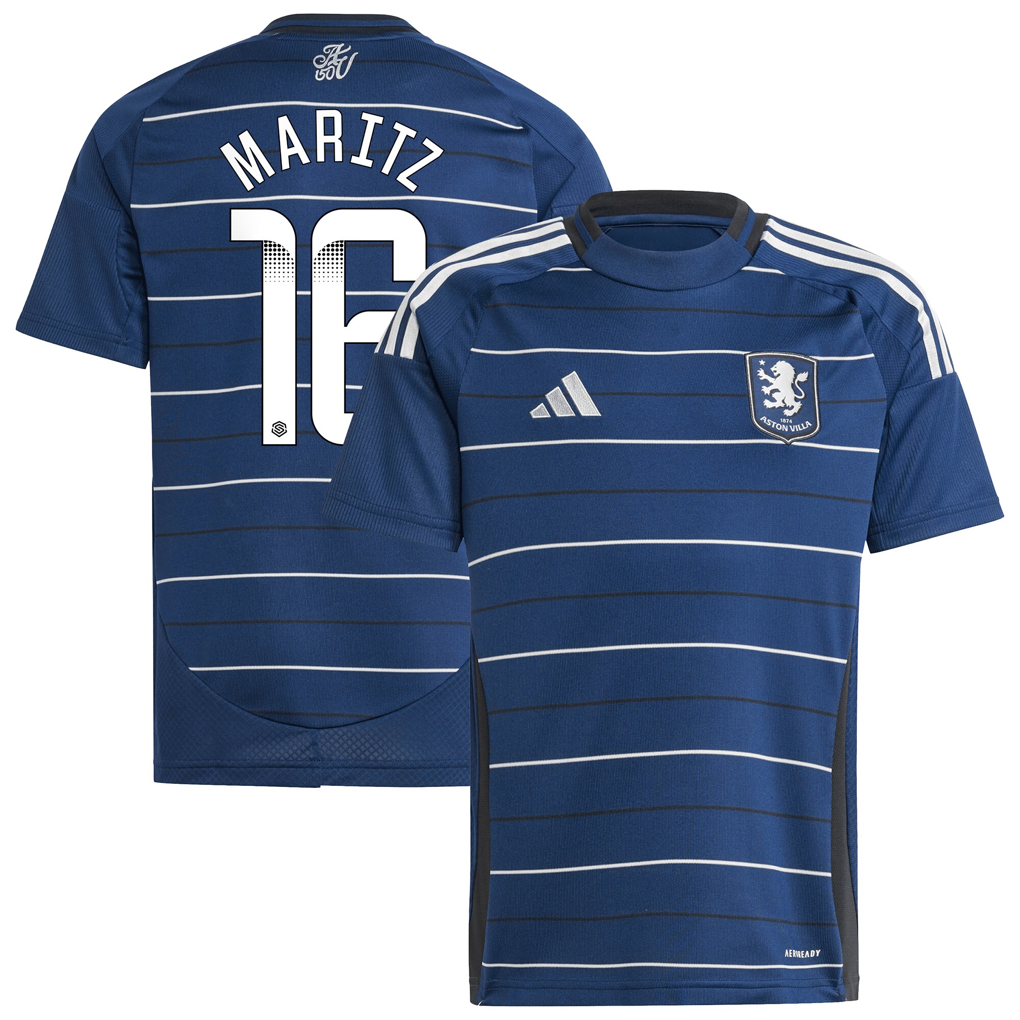 Aston Villa Shirts - aston villa wsl adidas third shirt 2024-25 – kids with maritz 16 printing Collection of Official Fan Gear