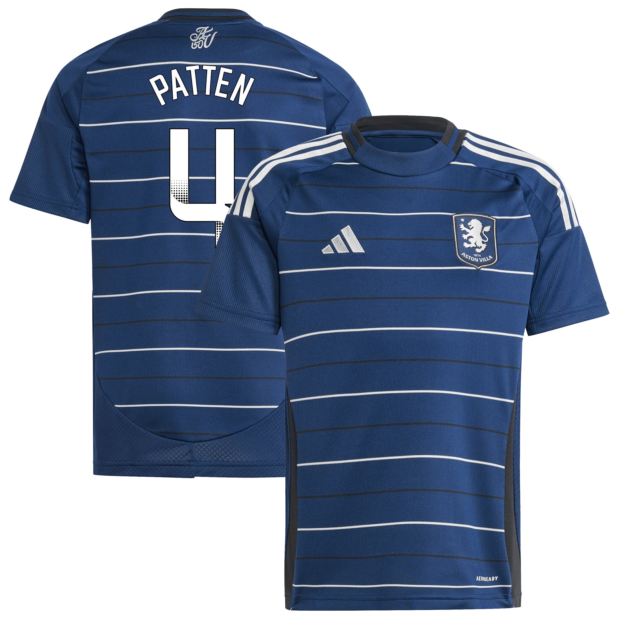 Aston Villa Shirts - aston villa wsl adidas third shirt 2024-25 – kids with patten 4 printing Collection of Official Fan Gear
