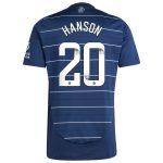 Aston Villa Shirts - aston villa wsl adidas third shirt 2024-25 with hanson 20 printing Collection of Official Fan Gear