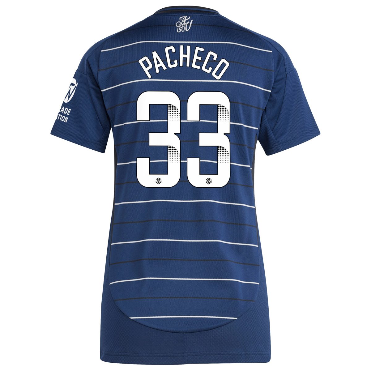 Aston Villa Shirts - aston villa wsl adidas third shirt 2024-25 – womens with pacheco 33 printing Collection of Official Fan Gear