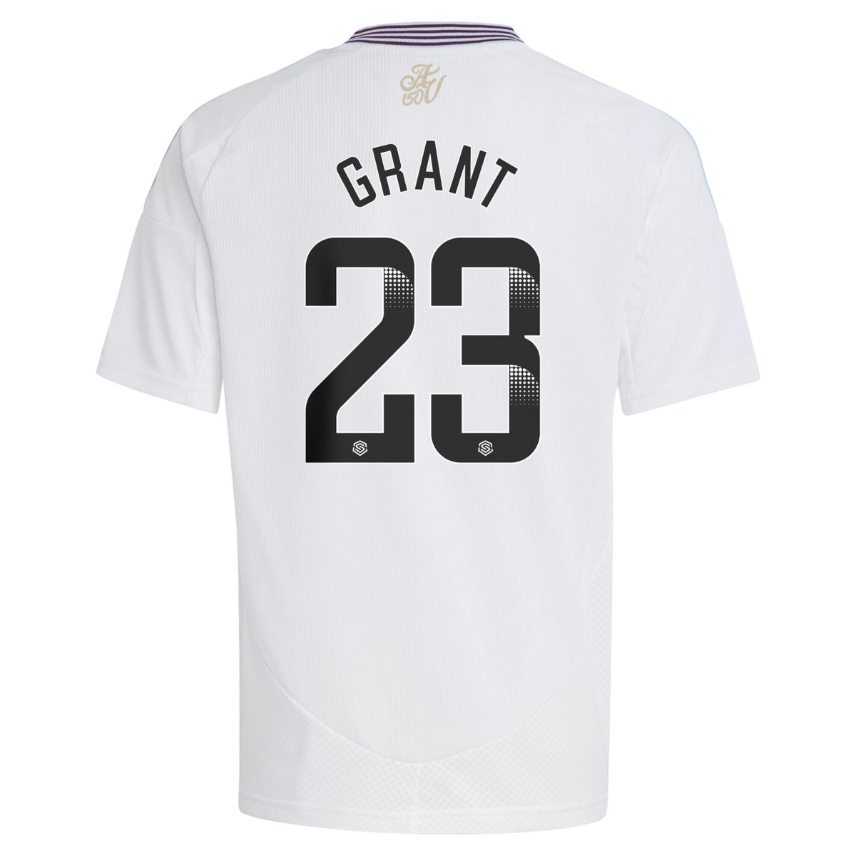 Aston Villa Shirts - aston villa wsl away shirt 2024-25 – kids with grant 23 printing Collection of Official Fan Gear