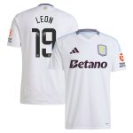 Aston Villa Shirts - aston villa wsl away shirt 2024-25 with leon 19 printing Collection of Official Fan Gear