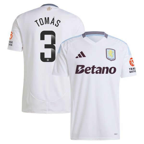 Aston Villa Shirts - aston villa wsl away shirt 2024-25 with tomás 3 printing Collection of Official Fan Gear