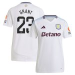 Aston Villa Shirts - aston villa wsl away shirt 2024-25 – womens with grant 23 printing Collection of Official Fan Gear