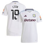 Aston Villa Shirts - aston villa wsl away shirt 2024-25 – womens with leon 19 printing Collection of Official Fan Gear