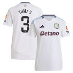 Aston Villa Shirts - aston villa wsl away shirt 2024-25 – womens with tomás 3 printing Collection of Official Fan Gear